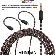 MUNDAN Headphone Replacement Cable, 3.5mm Plug Lossless Sound 4 Strands Woven Cable, 3.9ft OFC Core 
