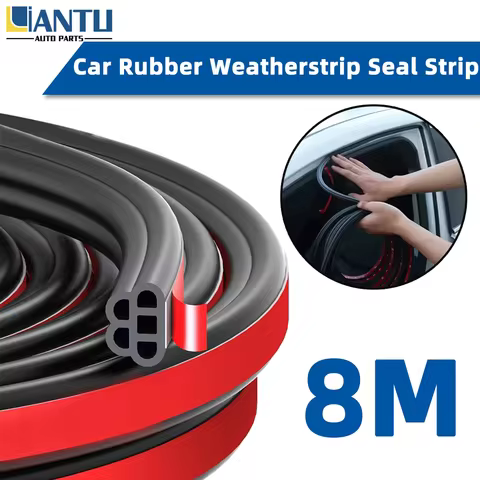 8M Car Door Sealing Strip Sticker Sealing Strip Rubber Sealing Strip Decorative Strip Door Edge Rubb