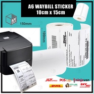 A6 Thermal Printer Label Sticker Courier Bag Shipping Air Waybill Consignment Note Paper Barcode A6