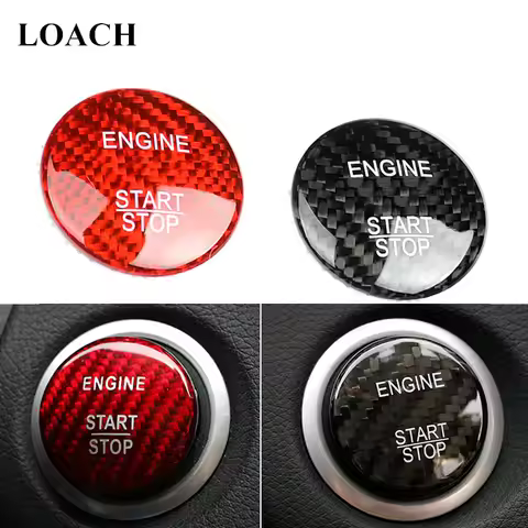 Carbon Fiber Engine Start Stop Key Protector Cover for Mercedes Benz A B C E S GLC GLA CLA ML GL GLE