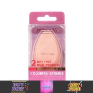 Nee Cara 2-Dual Purpose Colorful Sponge Oval With Cut Face (N222)