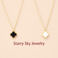 SSJ 18k Gold Vca Pendant Necklace For Women Clover