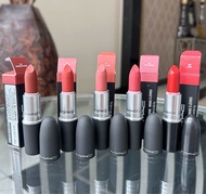 ป้ายไทย ลิปสติกMAC powderkiss lipsticks สี stay curious/Marrakesh mere/devoted to chili