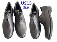 US15  33CM  黑色  真皮  商務皮鞋   大尺碼男鞋