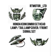 HONDA ICON HEAD LAMP / TAIL LAMP COVER / FRONT SIGNAL COMBO SET SMOKE / TINTED