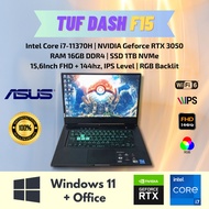 Laptop Gaming ASUS TUF Dash F15 RAM 16GB SSD 1TB RTX 3050 Second Murah Berkualitas