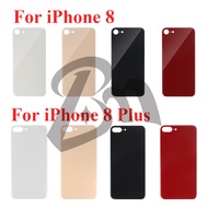 Big Hole Back Battery Cover Glass For iPhone 8 8 Plus Repair Rear Housing Cracked Glass Replacement