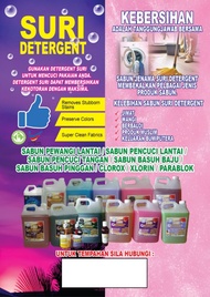 LAUNDRY DETERGENT LIQUID SABUN BASUH BAJU SURI 10 KG/ 9 LITER