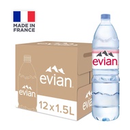 Evian Natural Mineral Water 12 x 1.5L - Case