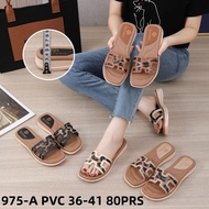 Winola Collection WNL 975-A Women's 2-Piece Tiger & Square-Shaped Sandals