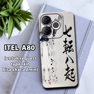 CC21 Flexible rubber softcase/ for ITEL A80 Calligraphy Motif/case ITEL A80/kesing ITEL A80/silicon 
