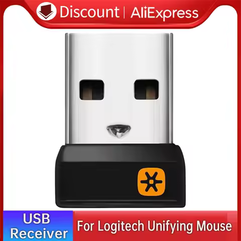 6 Channel Wireless Dongle USB Receiver Adapter for Logitech Unifying Mouse For MX M905 M325 M858 Key