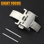 12mm 14mm 16m 18mm 20mm Thép Không Gỉ đồng hồ con bướm Khóa Cho Longines Master Da Watchband gập có