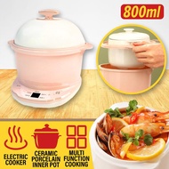 iggene_limited [ 800ml ] Multifunction Electric Cooker with Inner Ceramic Cooking Pot