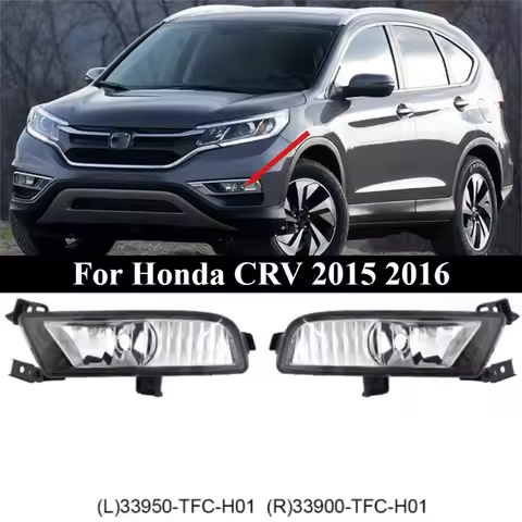 For Honda CRV 2015 2016 Front Fog Light Lamp Assembly Passenger Left+Right Pair Kit OE 33950-TFC-H01