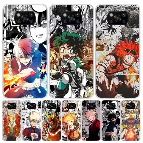 My Hero Deku Case Phone Cover for Xiaomi Redmi Note 10 9 9S 8 8T 7 5 Pro Mi 12T 11T 10T 9T 12 11 Lit