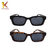 Satu Keluarga Kacamata Hitam Wanita C660 Retro Sunglasses Pria Bentuk Persegi Panjang Kaca Mata Vint