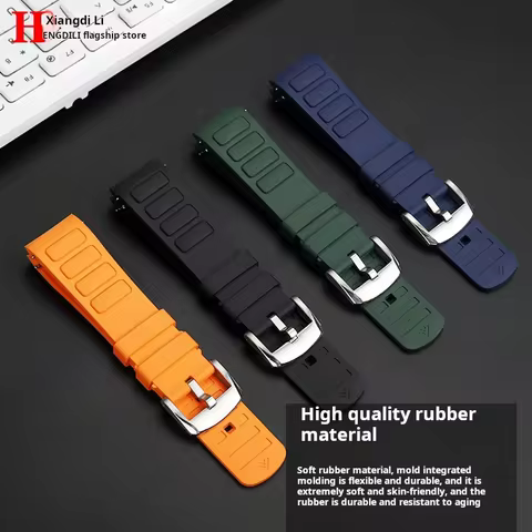 Original Curved Men Rubber Watch Strap For Mido New Multifort TV M049.526 Sport WatchBand Quick rele