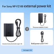 llano โซนี่索尼 NP-FZ100 S O N Y ถอดรหัสแบตเตอรี่เลียนแบบพร้อมสายอะแดปเตอร์กำลังสปริงชนิด C PD/QC สำหร