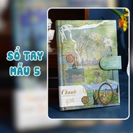Sổ Tay Ghi Chép Van Gogh Claude Monet - Bìa Cứng Ánh Kim Cao Cấp