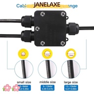 JANELAXE932JN Electrical Junction Box Wire Connector Outdoor Waterproof 3 Way Tee 1 In 2 Out With Te