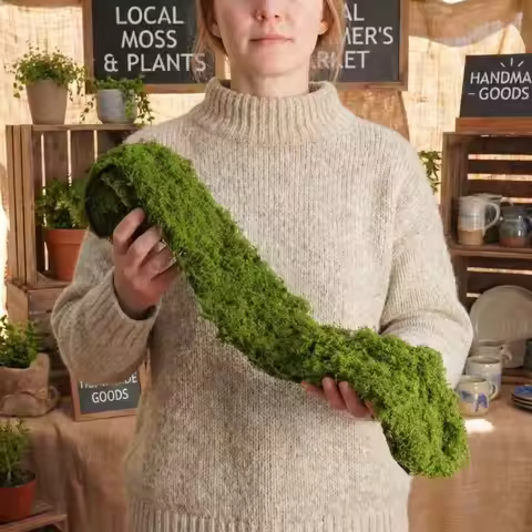 Fake Moss Mat, Artificial Moss Table Runner for Wedding Decor Table Centerpieces Fairy Garden Crafts