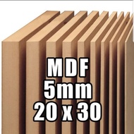 papan kayu mdf 5mm ukuran 20x30