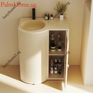 Palmhome.Sg Industrial-Style Freestanding Integrated Washbasin Cabinet For Barbecue Restaurants And 