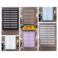 🔥Ready Stock 🔥 90*180 cm (3*6 Kaki)/BIDAI TINGKAP/ BIDAI/ ZEBRA/ BIDAI KAIN/ Roller Blinds/ Window B