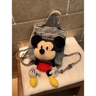 Spoof Mickey Mouse Distressed Denim Denim Backpack Small Size Kelly Backpack Small School Bag Americ