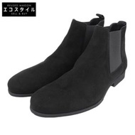 幾乎全新的 Ferrante JUST 牛皮絨面革靴，配 Vibram GUMLIGHT 鞋底和側邊鬆緊帶，男款，黑色，尺寸 6 1/2，JUSTS-BL-6 010 鞋楦，尺寸 6.5。