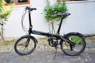 จักรยานพับได้ญี่ปุ่น - ล้อ 20 นิ้ว - เกียร์ 7 สปีด - อลูมิเนียม - Dahon Vybe D7 - สีดำ **ตำหนิ สีซีด