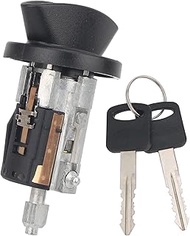 MOTOALL Ignition Lock Cylinde, Auto Ignition Cylinder Lock Switch with 2 Keys Set for Ford Mazda Mer