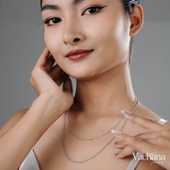 Vachana - สร้อยคอเงินแท้ ชุบทองคำขาวโรเดียม (Sterling Silver 925 Chain)