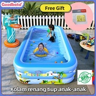 【Goodbata】Kolam Renang Anak Free Pompa Swimming Pool Balon Renang Anak Mainan Kolam Renang Anak Balon Renang Anak Kolam Karet