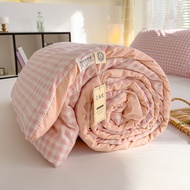 Cotton Summer Quilt Air Conditioning Quilt Soybean Fiber Filling Thin Comforter Nordic Ins Style Duv