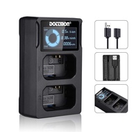 NP-FW50 Dual Slot Battery Charger for Sony NP FW50 Batteries for Sony Alpha A6400, A6000, A6300, A65