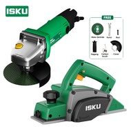 ISKU Planer Listrik 450W Gerinda Tangan 500W Mesin Bor Listrik 700W