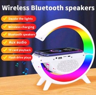 SPEAKER WIRELLES LED CHARGING SPEAKER LED MULTI COLOR SPEAKER BLUETOOTH HP DAN LAPTOP