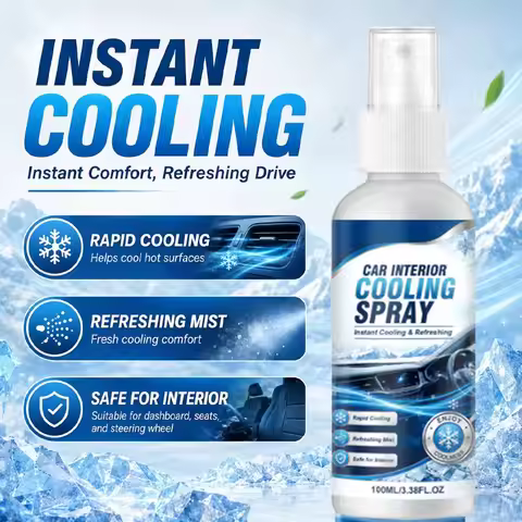 Car Interior Cooling Spray In Summer, Car Interior Cooling Spray Seat Steering Wheel Dashboard