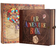 Our Adventure Book 8.66 * 7.67 Inches 146 Pages Travel Diary, Scrapbook, Travel Souvenirs