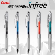 Japan pentel pentel energel Gel Pen Transparent Rod Color Core Press BLN75 Smooth Quick-Drying 0.5