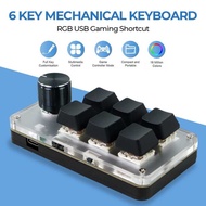 Hot Promo Gacorrrr!!!!!!!!!!!! Vodool 6 Key Mechanical Keyboard Rgb