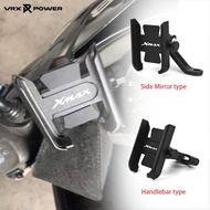 For YAMAHA XMAX 250 300 400 2023 Motorcycle Handlebar Rear Mirror Mobile Phone Bracket Aluminum GPS Stand Holder