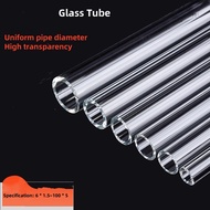 5Pcs Customized Glass Tube with Height and Wall Thickness of 1.5 2 3 4 5mm High Temperature Resistan
