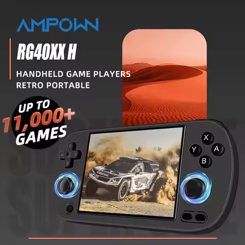 ANBERNIC RG40XX H Portable Retro Game Console 4.0 inch IPS Screen Linux 64-bit RGB Light 5G WiFi Pre