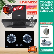 LIVINOX LCH-ROCK-X-90BL Chimney Cooker Hood Kitchen Hood Kitchen Appliances Penyedut Asap Dapur