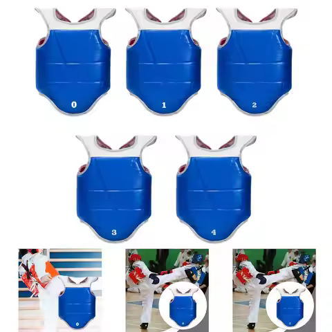 Kick Boxing Armor Chest Protector Soft EVA PU Protective Gear for Karate Training Fencing Martial Ar