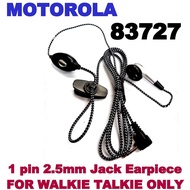 MOTOROLA 1 pin 2.5mm Jack Earpiece 83727