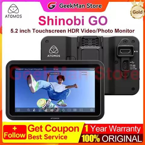 for Atomos Shinobi GO 5.2" Touchscreen 1500nit 4K HDR Video/Photo Monitor·
